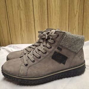 Rieker Women's Cordula 30 Grey Sneaker Boot Size 41/ US 10